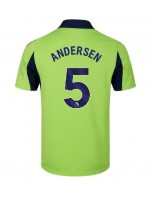 Moške Nogometnih dresov Fulham Joachim Andersen #5 Gostujoči 2025-26 Kratki rokavi Moške Nogometnih dresov Fulham Joachim Andersen #5 Gostujoči 2025-26 Kratki rokavi